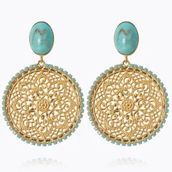 Caroline Svedbom Alexandra Boho Earrings/Turquoise Matt Store