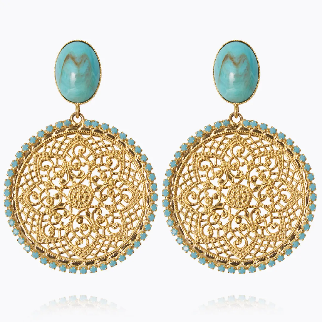 Caroline Svedbom Alexandra Boho Earrings/Turquoise Matt Store