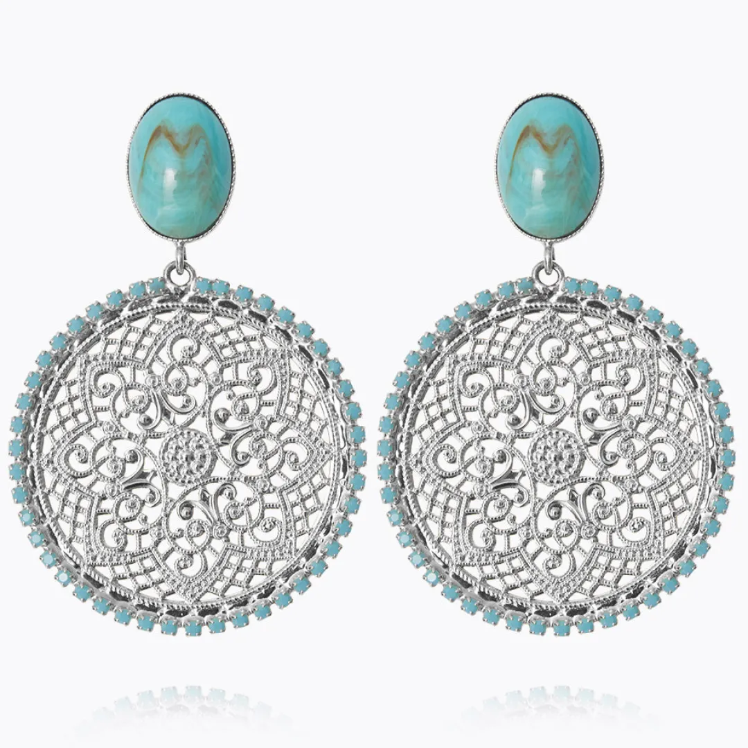 Caroline Svedbom Alexandra Boho Earrings/Turquoise Matt Store