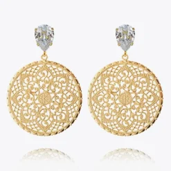 Caroline Svedbom Alexandra Earrings Crystal Cheap
