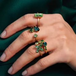 Caroline Svedbom Alisia Ring/Green Combo Flash Sale