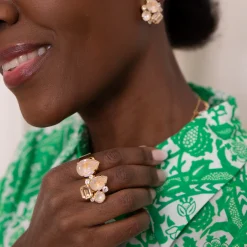 Caroline Svedbom Angelina Ring Ivory Delite Combo Store
