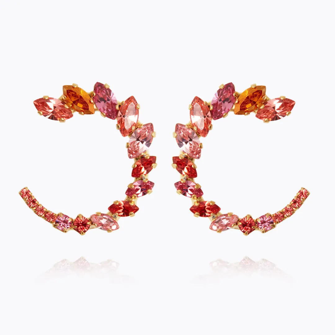 Caroline Svedbom Angie Earrings (Limited Edition) Coral Combo Online