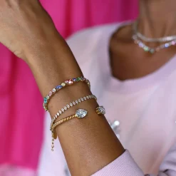 Caroline Svedbom Antonia Bangle Rainbow Combo Clearance