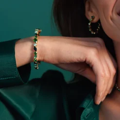 Caroline Svedbom Antonia Bangle Green Combo Clearance