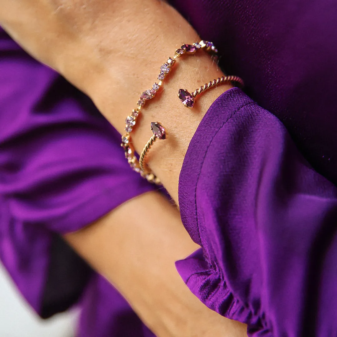 Caroline Svedbom Antonia Bracelet Violet Combo Fashion