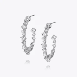 Caroline Svedbom Antonia Loop Earrings Crystal Fashion
