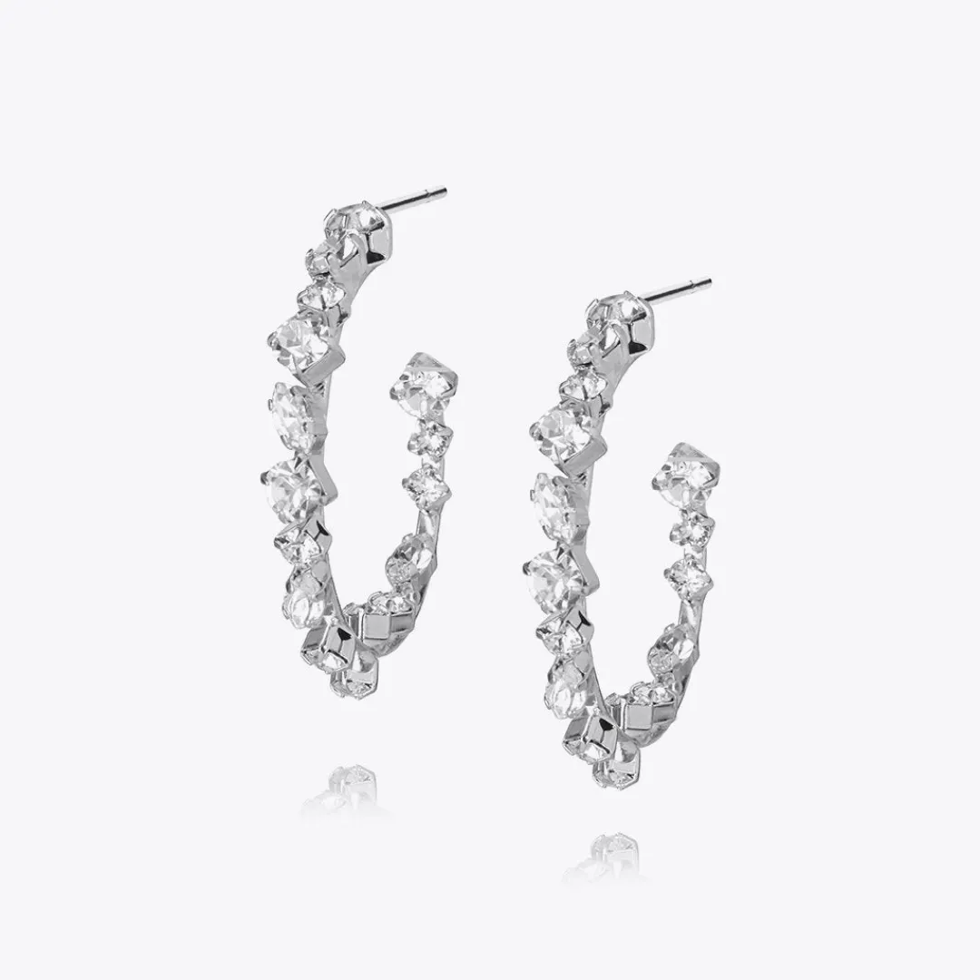 Caroline Svedbom Antonia Loop Earrings Crystal Fashion