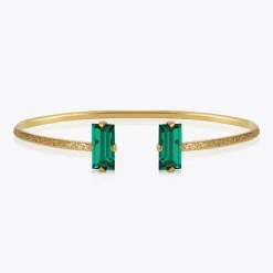 Caroline Svedbom Baguette Bracelet Emerald Shop
