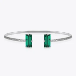 Caroline Svedbom Baguette Bracelet Emerald Shop