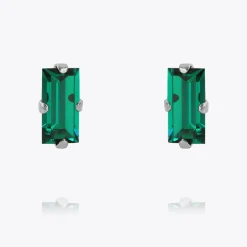 Caroline Svedbom Baguette Earrings Emerald Shop