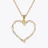 Caroline Svedbom Baguette Heart Necklace/Crystal Discount