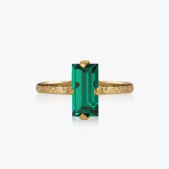 Caroline Svedbom Baguette Ring Emerald Cheap