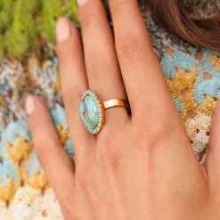 Caroline Svedbom Boho Turqouise Ring/Turquoise Matt Flash Sale