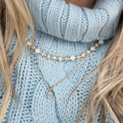 Caroline Svedbom Calanthe Necklace White Combo Discount