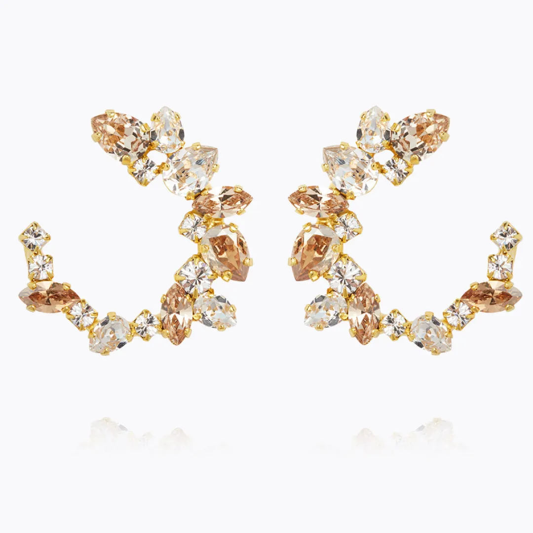 Caroline Svedbom Calliope Earrings/Golden Combo Flash Sale