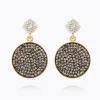 Caroline Svedbom Chloe Earrings Metallic Light Gold New