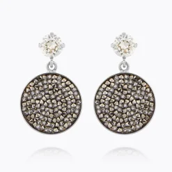 Caroline Svedbom Chloe Earrings Metallic Light Gold New