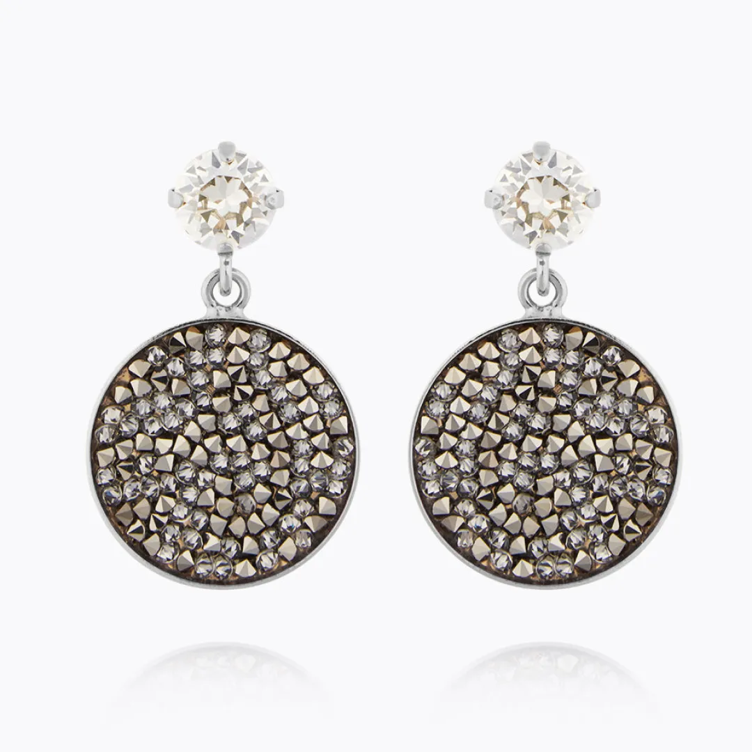 Caroline Svedbom Chloe Earrings Metallic Light Gold New