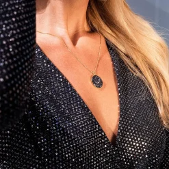 Caroline Svedbom Chloe Necklace Graphite Cheap