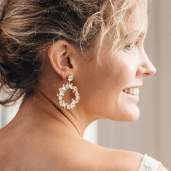 Caroline Svedbom Circle Of Love Earrings/Crystal Hot