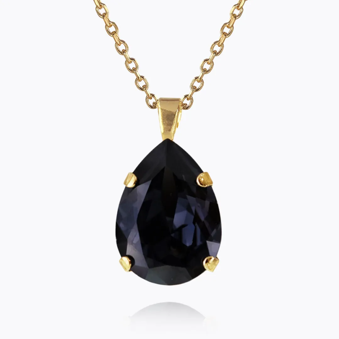 Caroline Svedbom Classic Drop Necklace Graphite Best