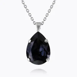 Caroline Svedbom Classic Drop Necklace Graphite Best