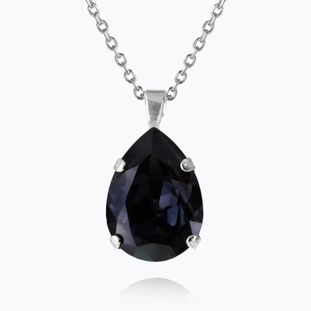 Caroline Svedbom Classic Drop Necklace Graphite Best