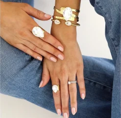Caroline Svedbom Classic Drop Ring Crystal Hot