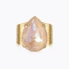 Caroline Svedbom Classic Drop Ring Ivory Cream Delite New