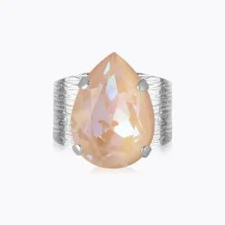 Caroline Svedbom Classic Drop Ring Ivory Cream Delite New