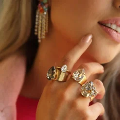 Caroline Svedbom Classic Drop Ring Greige Online