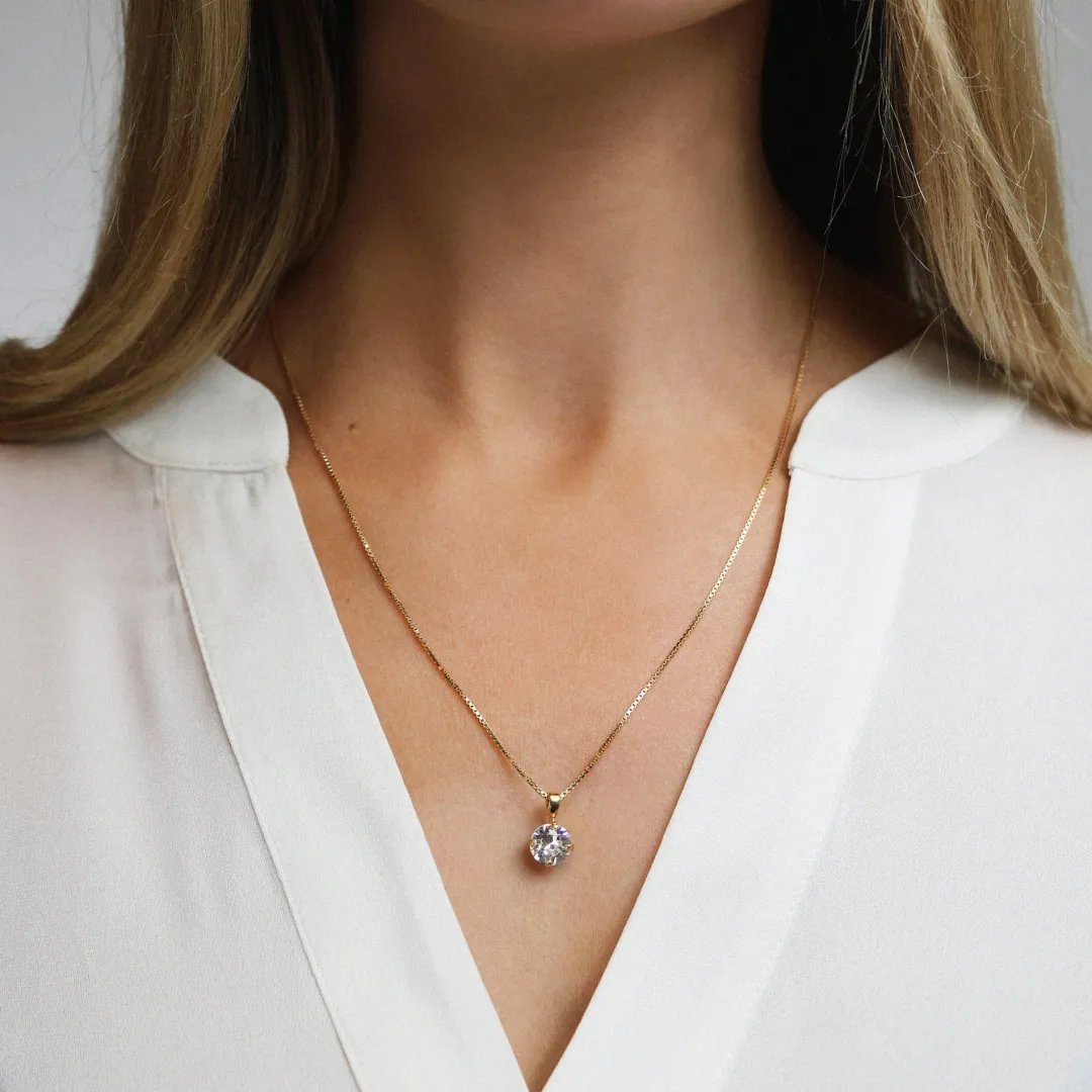 Caroline Svedbom Classic Petite Necklace Crystal Online
