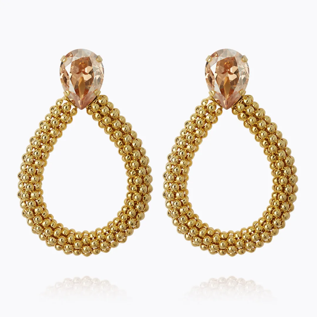Caroline Svedbom Classic Rope Earrings/Golden Shadow Shop