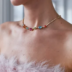 Caroline Svedbom Corinna Necklace Rainbow Combo Best