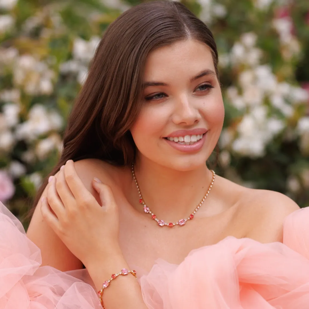 Caroline Svedbom Corinna Necklace Coral Combo Fashion