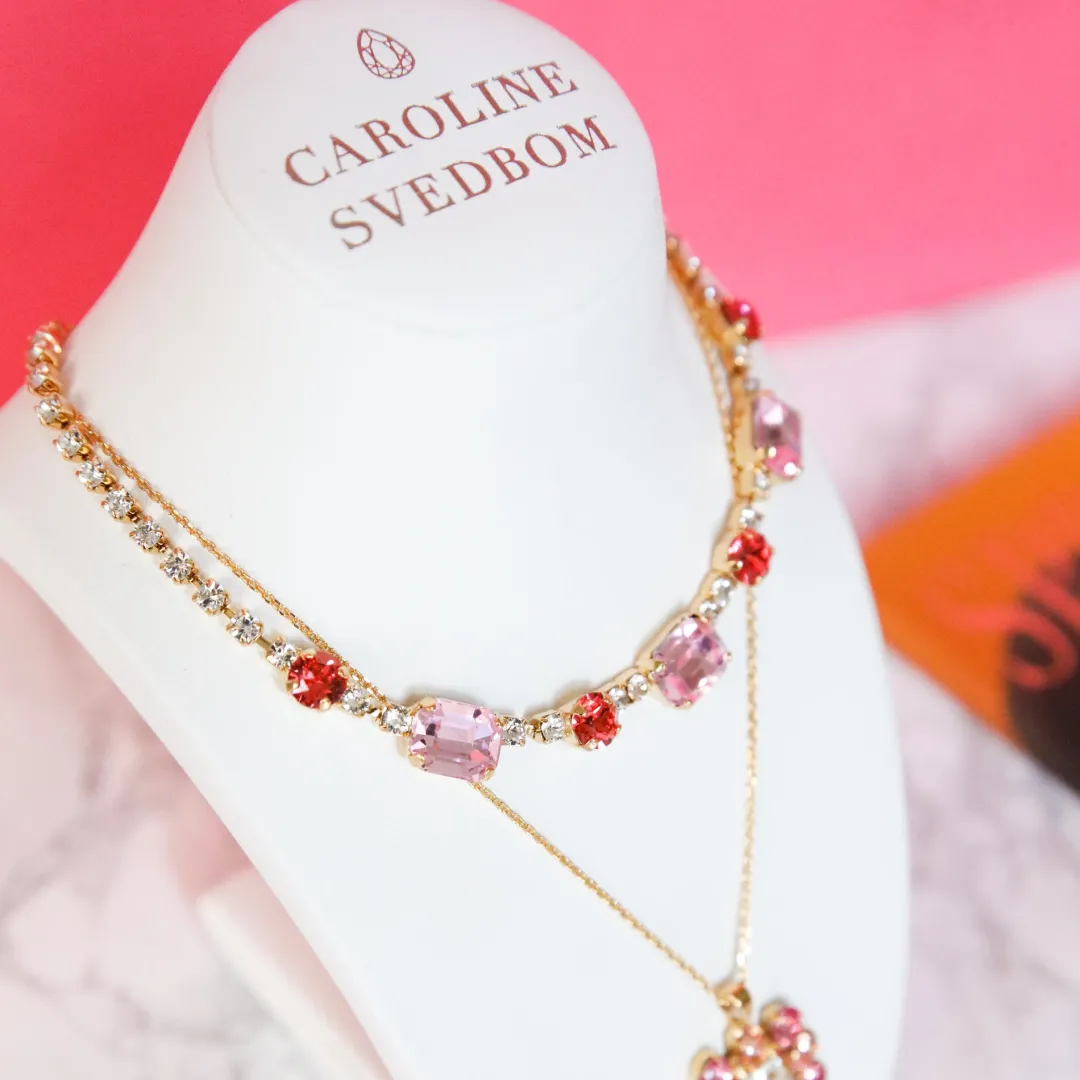 Caroline Svedbom Corinna Necklace Coral Combo Fashion
