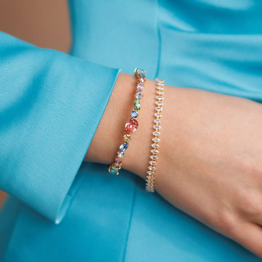 Caroline Svedbom Crystal Navette Bracelet/Crystal New