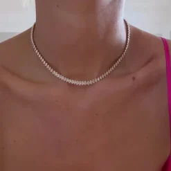Caroline Svedbom Crystal Navette Necklace/Crystal New
