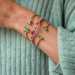 Caroline Svedbom Crystal Star Bracelet Peridot Hot