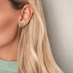 Caroline Svedbom Crystal Star Earrings Peridot Shop