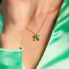 Caroline Svedbom Crystal Star Necklace Peridot Sale