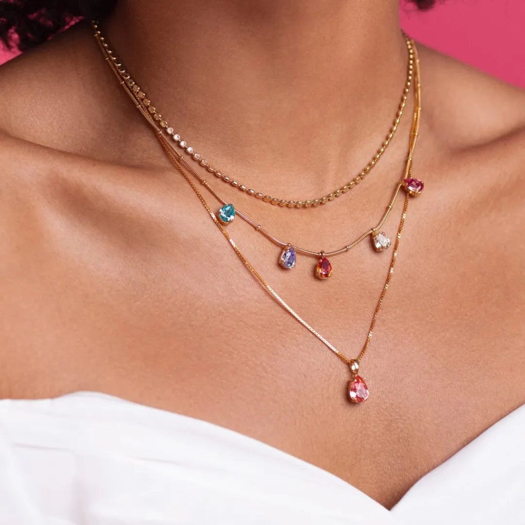 Caroline Svedbom Estelle Necklace Rainbow Combo Clearance