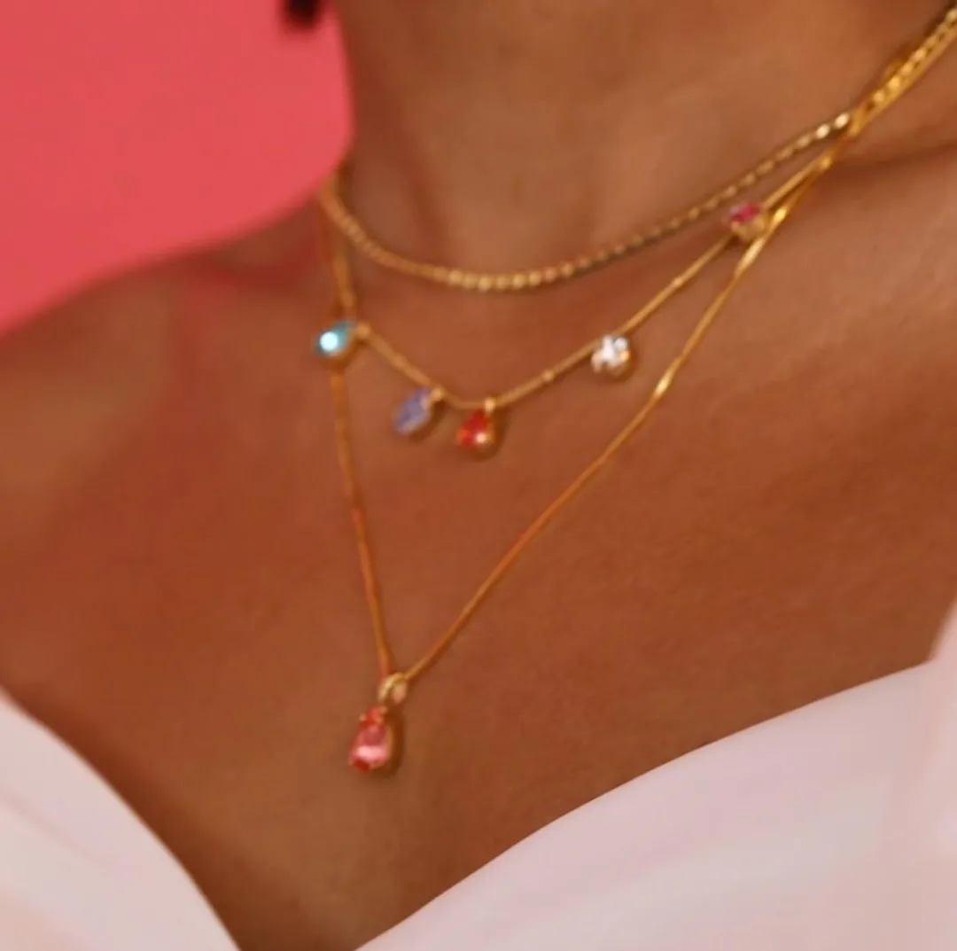 Caroline Svedbom Estelle Necklace Rainbow Combo Clearance