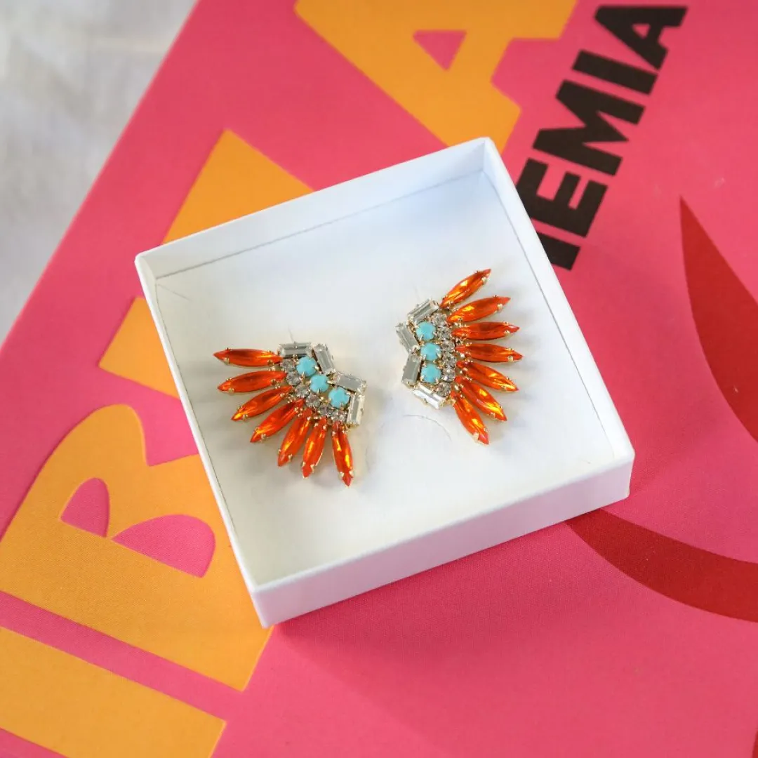 Caroline Svedbom Feather Earrings (Limited Edition) Sale