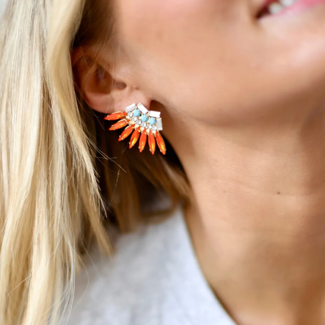 Caroline Svedbom Feather Earrings (Limited Edition) Sale