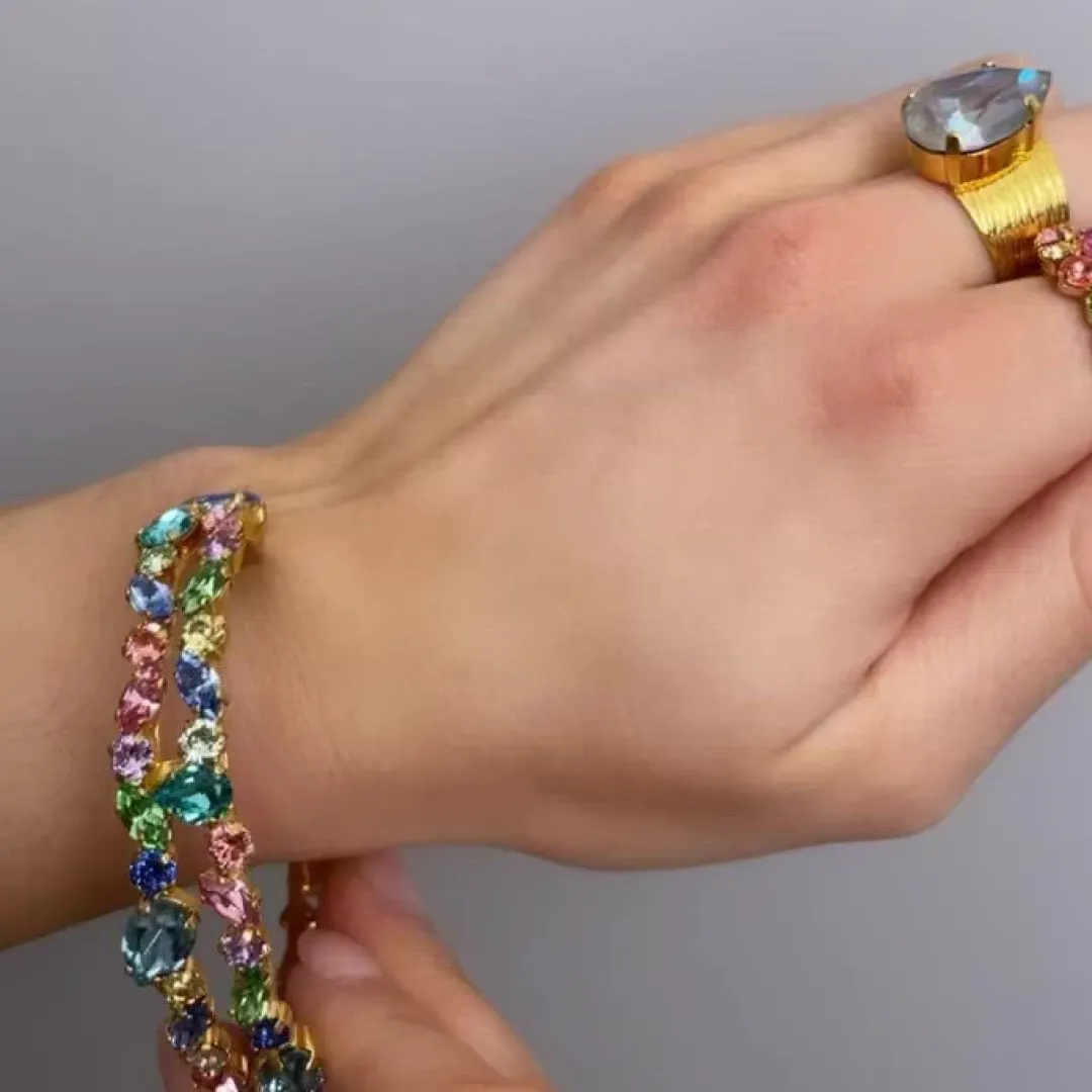 Caroline Svedbom Gabriella Bangle Rainbow Combo Online
