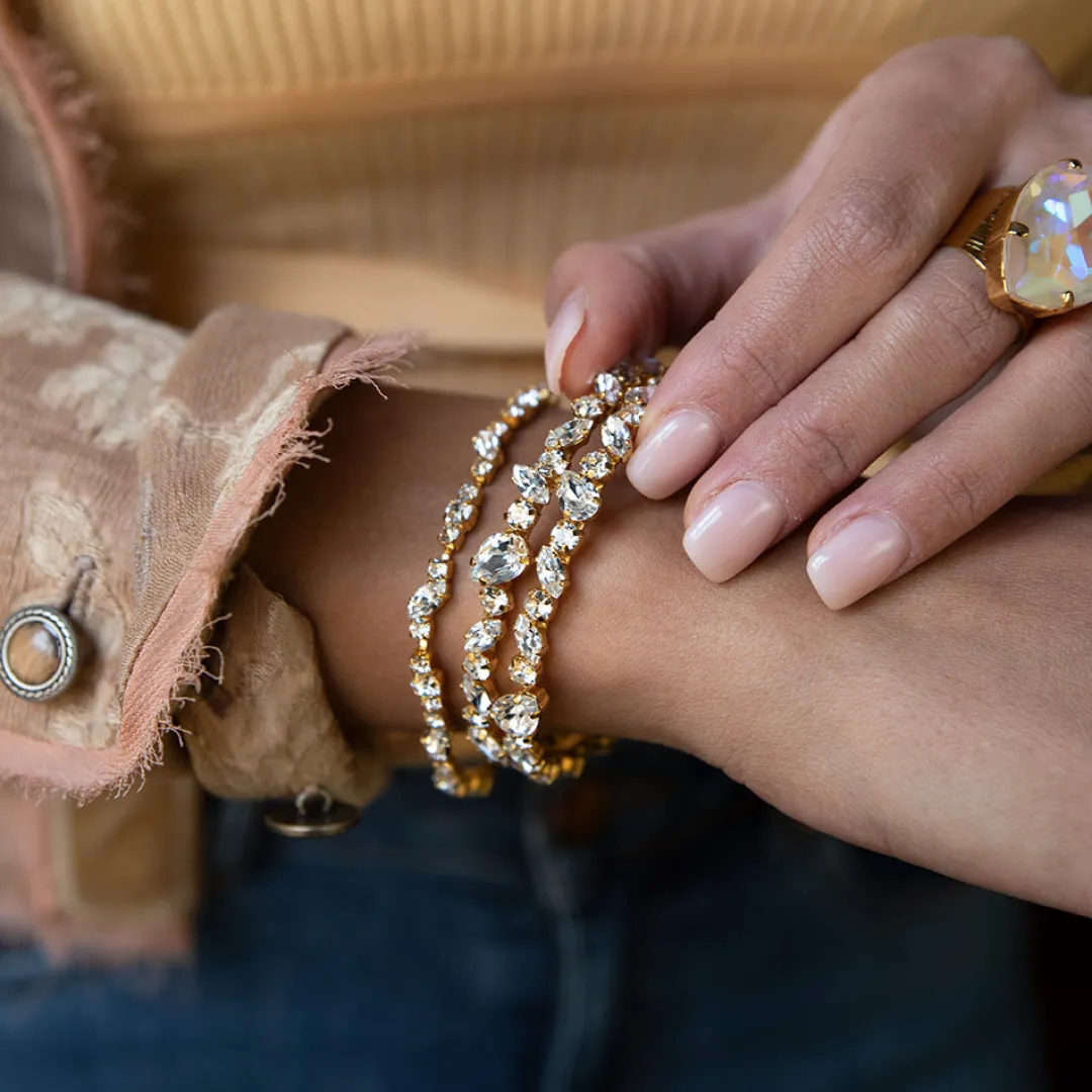 Caroline Svedbom Gabriella Bangle Crystal Best