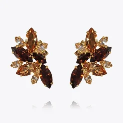 Caroline Svedbom Iris Earcuffs Smoked Topaz Combo Shop