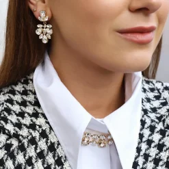 Caroline Svedbom Isabel Earrings Crystal New